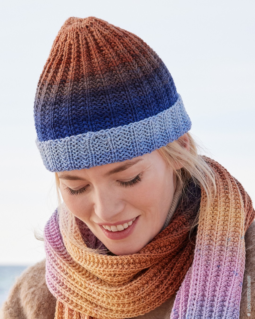 Artikelbild 1 des Artikels “Mütze Mit Falschem Patentmuster aus Cool Wool Big Color “