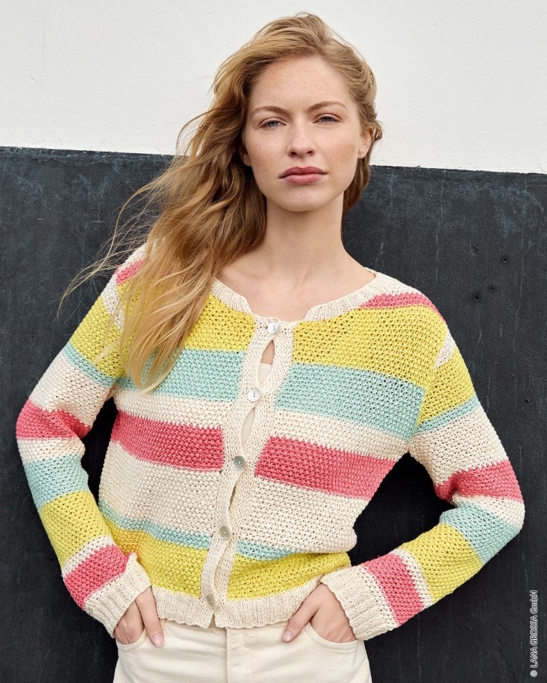Artikelbild 1 des Artikels “Jacke Im Strukturmuster aus Summer Cashmere “