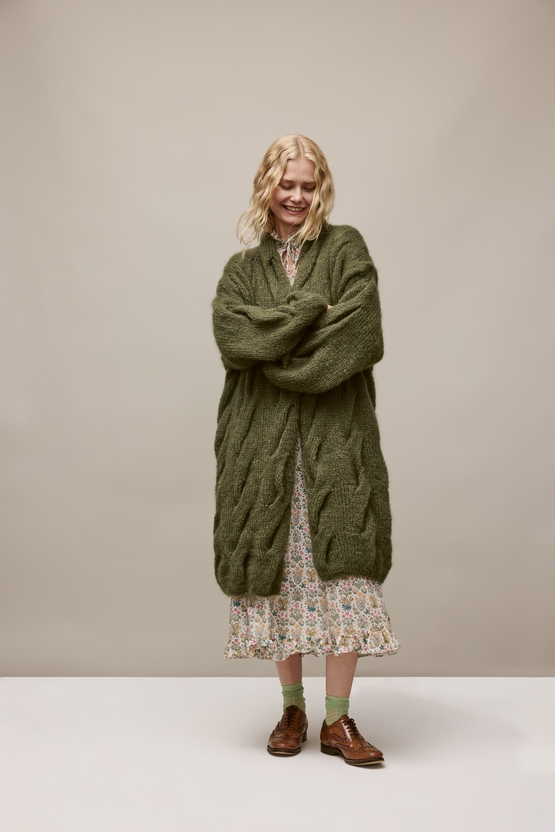 Artikelbild 1 des Artikels “Oversized-Cardigan aus Mohair Di Gio “