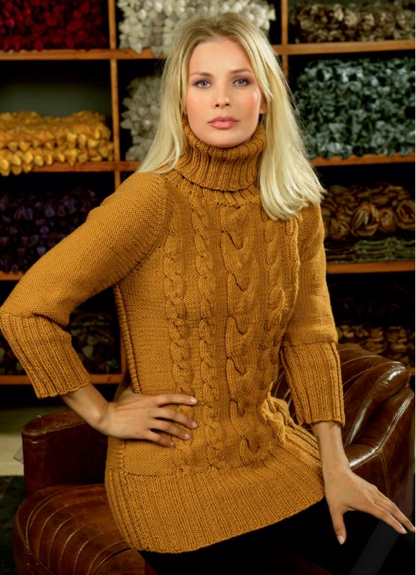 Artikelbild 1 des Artikels “Pullover mit Zöpfen aus Linie 20 Cora 114 - Staubgrau meliert | 44/46 (800g)“
