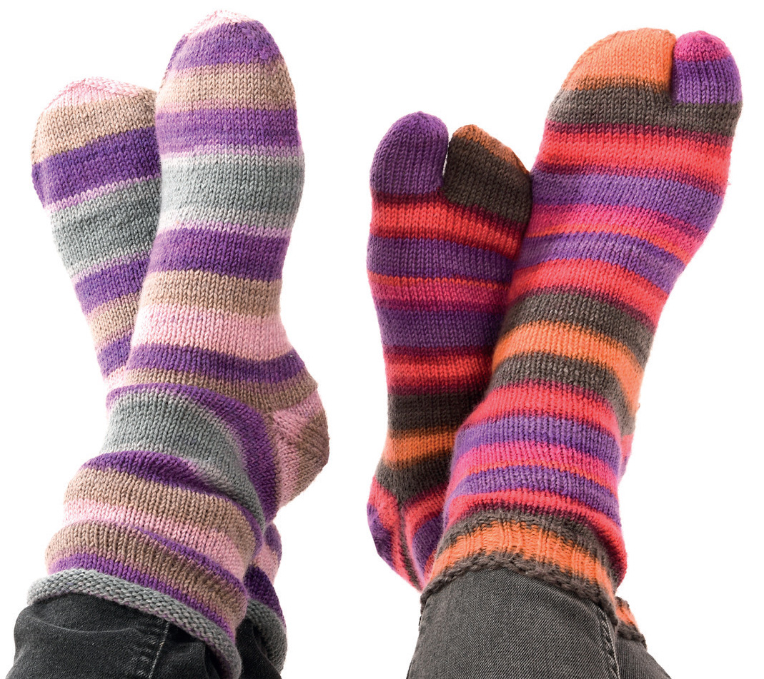 Artikelbild 1 des Artikels “Zehensocken und Socken mit Rollrand aus Linie 12 Street Design Color “