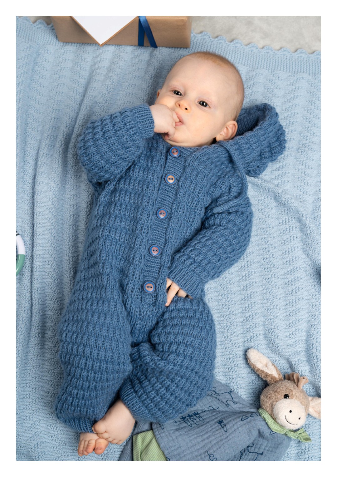 Artikelbild 1 des Artikels “Kapuzenoverall aus Pro Lana Baby Micro “