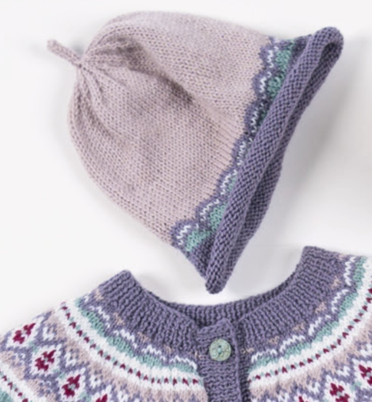 Artikelbild 1 des Artikels “Mütze mit Jacquardmuster aus Pro Lana Baby Merino Soft “