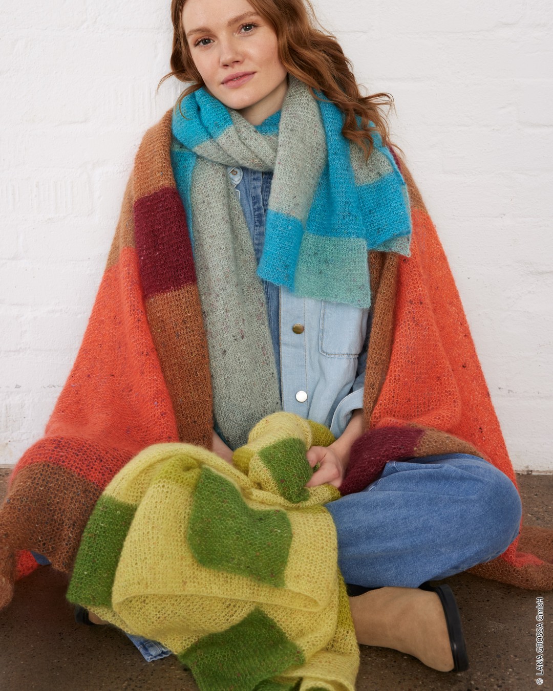Artikelbild 1 des Artikels “Tuch Mit Farbmuster aus Natural Superkid Tweed “