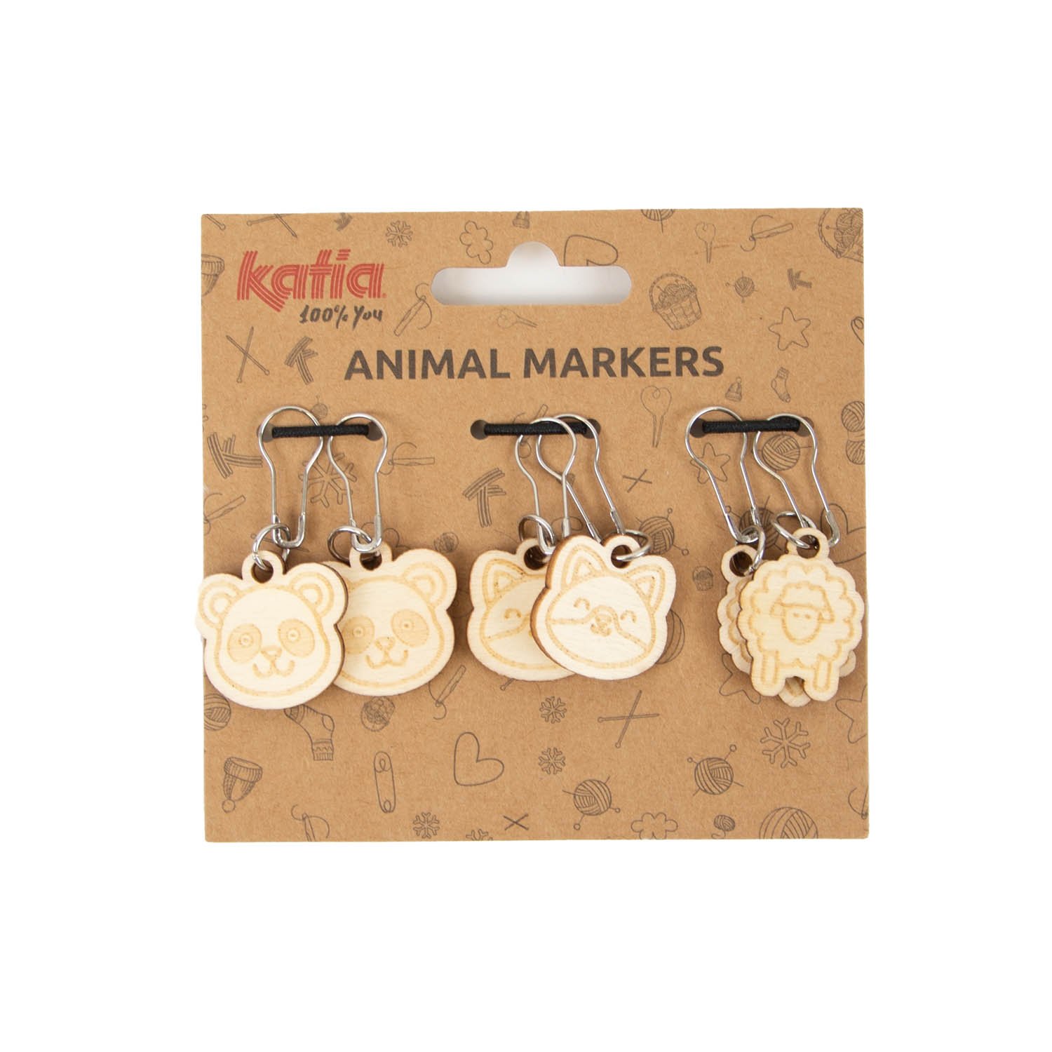 Artikelbild 1 des Artikels “KATIA Maschenmarkierer Tiere aus Holz “