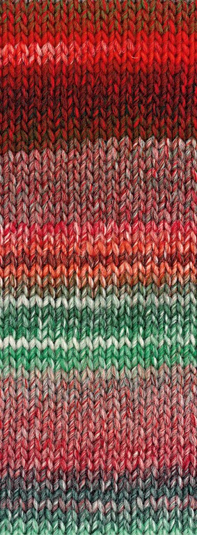 Artikelbild 1 des Artikels “Lana Grossa Christmas Edition Big 202 - Graurot/Rot/Ecru/Schwarzrot/Weißrot/Orange/Dunkelgrün“