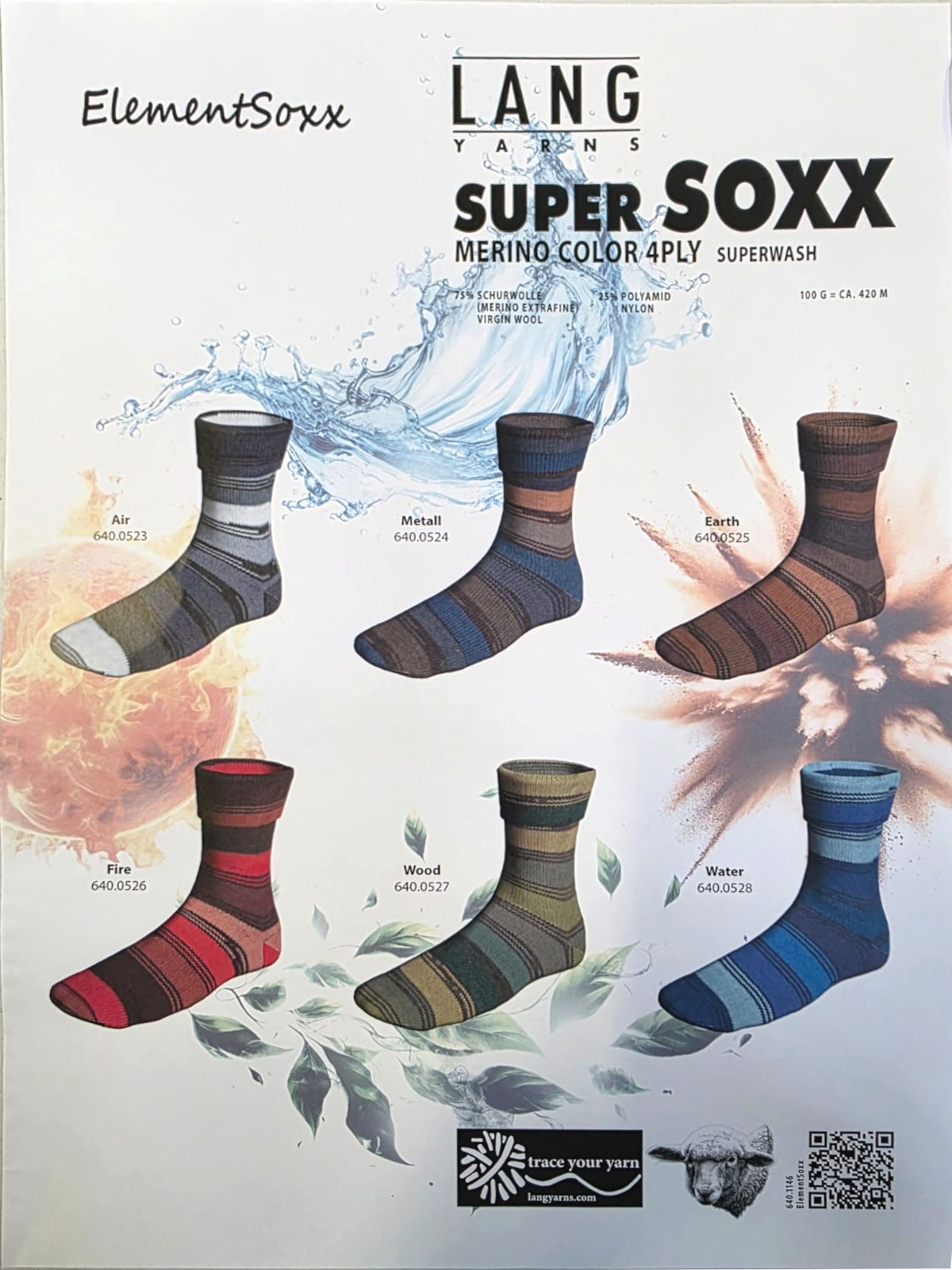 Artikelbild 1 des Artikels “Super Soxx Merino Color 4-fach ElementSoxx “