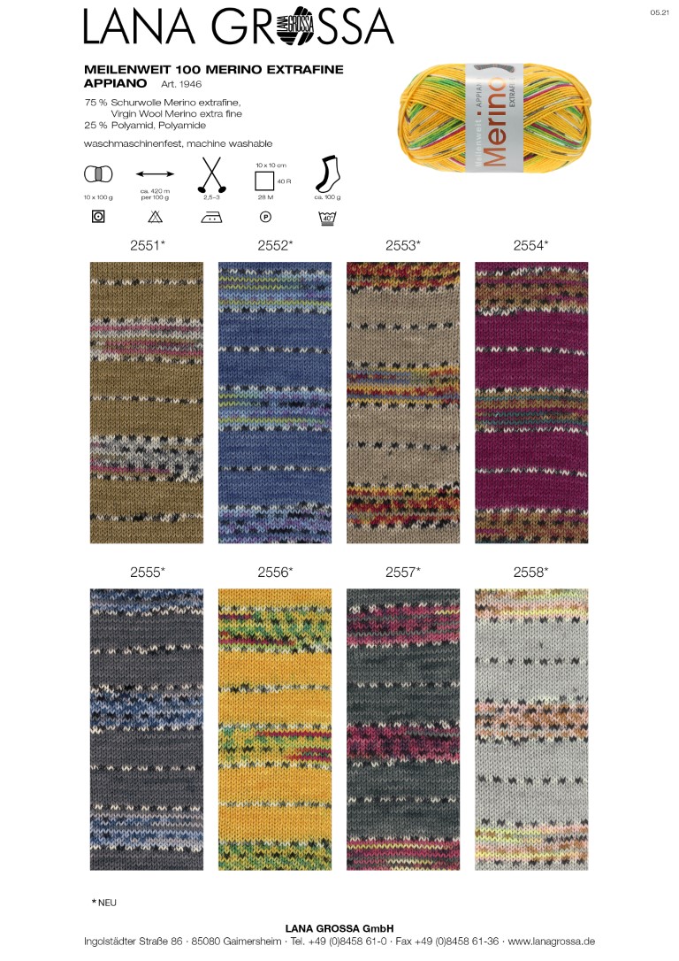 Artikelbild 1 des Artikels “MEILENWEIT 100g Merino Extrafine Appiano “