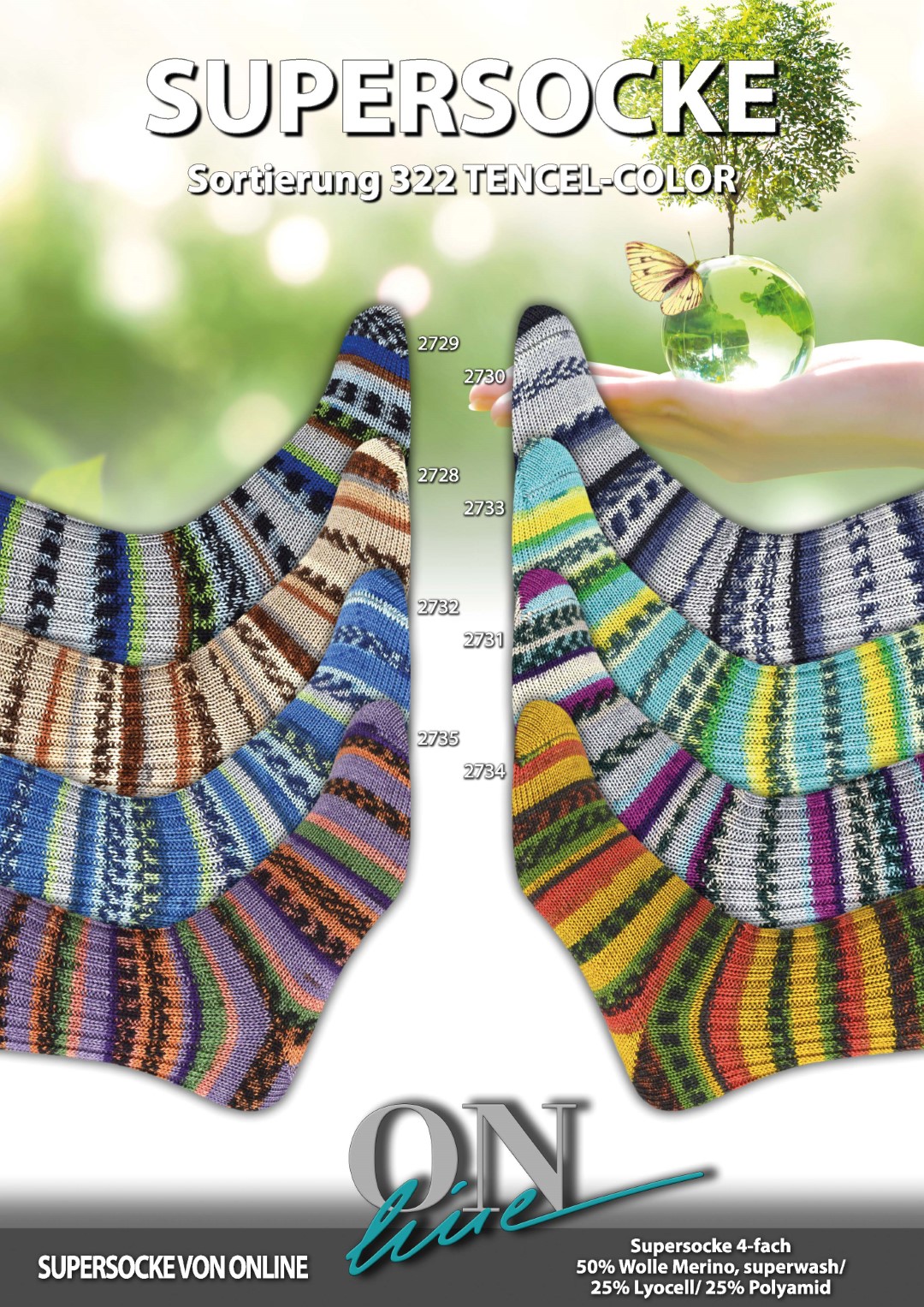 Artikelbild 1 des Artikels “ONline Supersocke Sort. 322 Tencel-Color 100g “