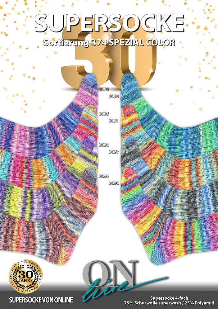 Artikelbild 1 des Artikels “ONline Supersocke Sort. 374 Design Color Spezial 100g “