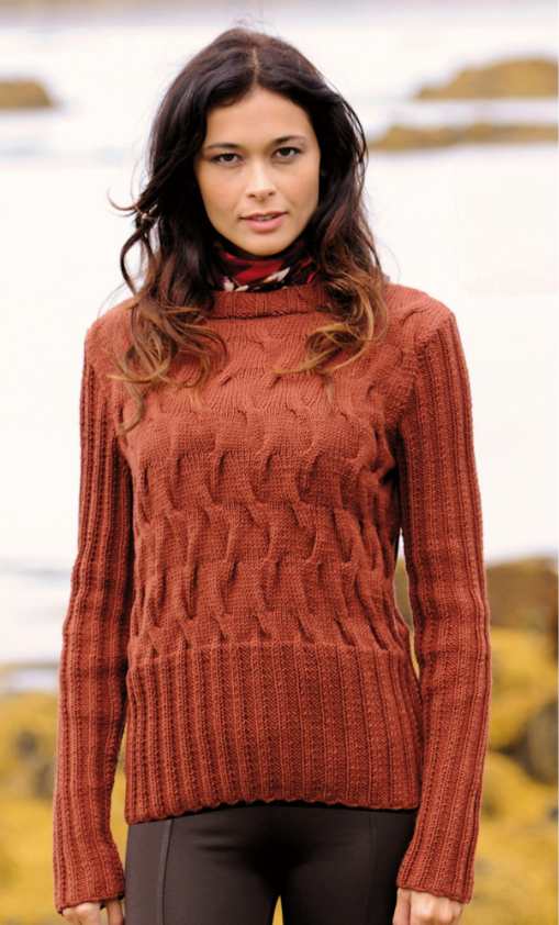 Artikelbild 1 des Artikels “Pullover mit Zopfmuster aus Timona “