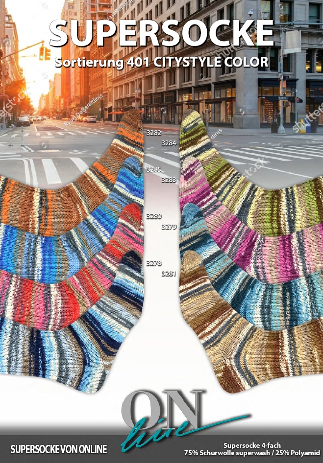 Artikelbild 1 des Artikels “ONline Supersocke Sort. 401 City Style Color “