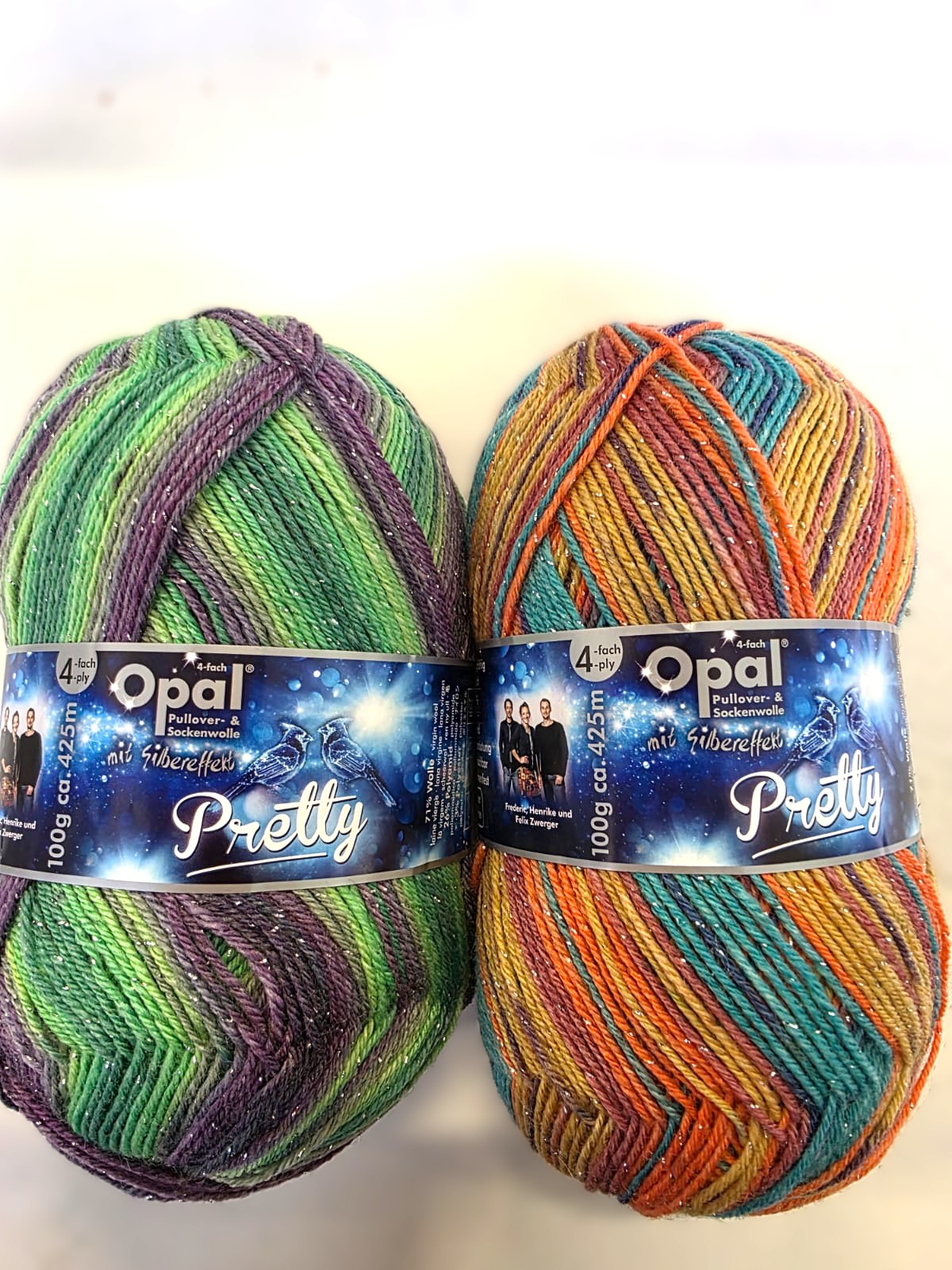 Artikelbild 1 des Artikels “Glitzerduo - OPAL 4-fach 100g Pretty ... mit Silbereffekt “