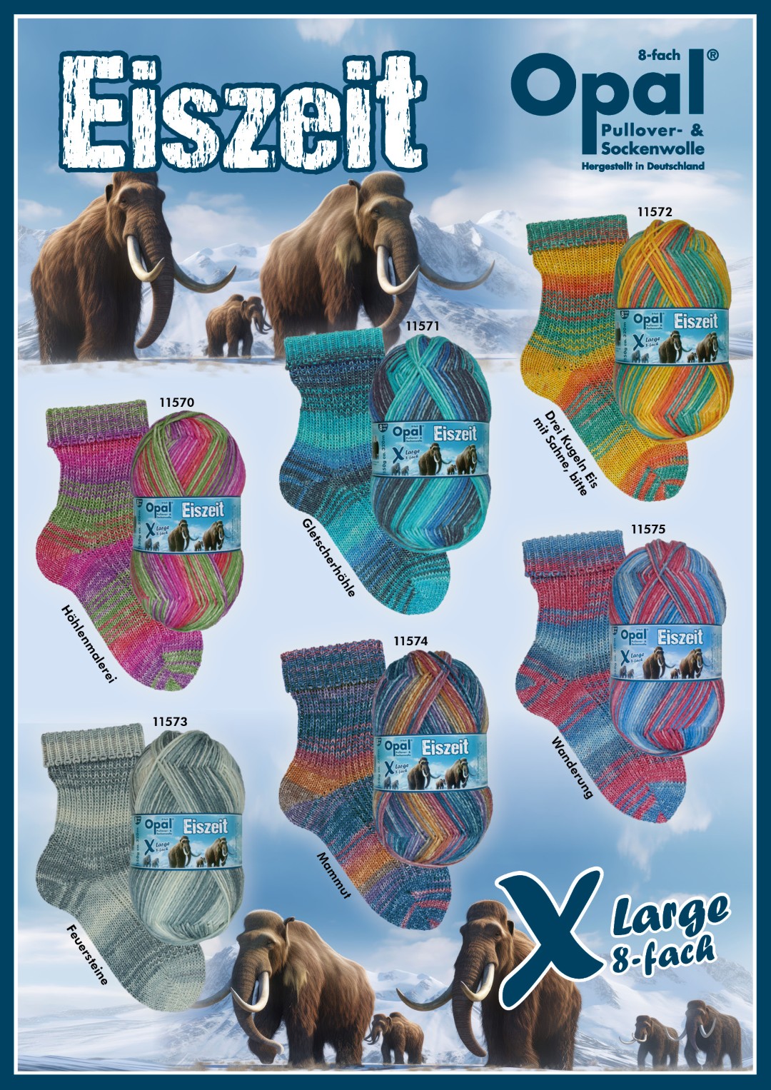 Artikelbild 1 des Artikels “OPAL 8-fach 150g Xlarge Eiszeit “
