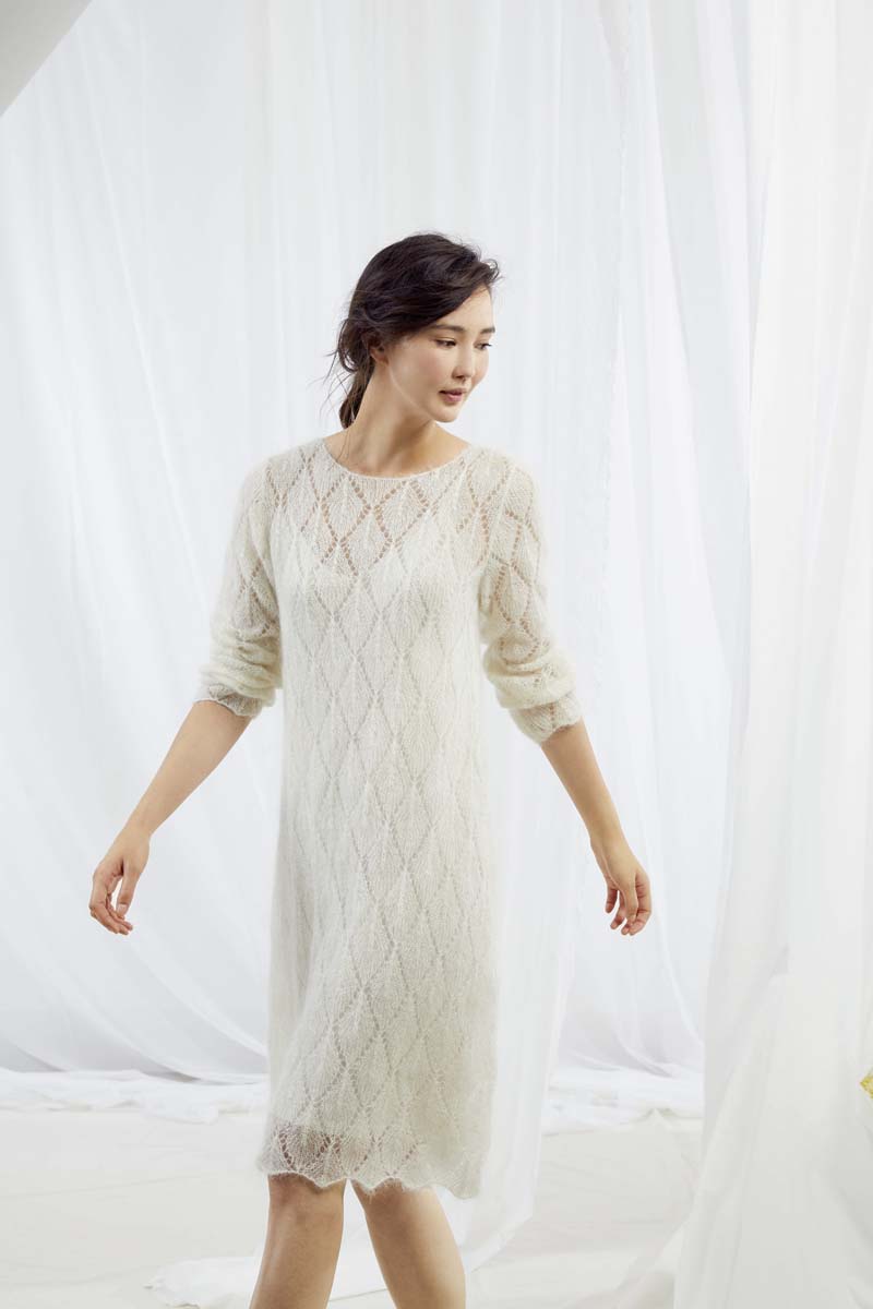 Artikelbild 1 des Artikels “Kleid im Rautenajourmuster aus Mohair Luxe “