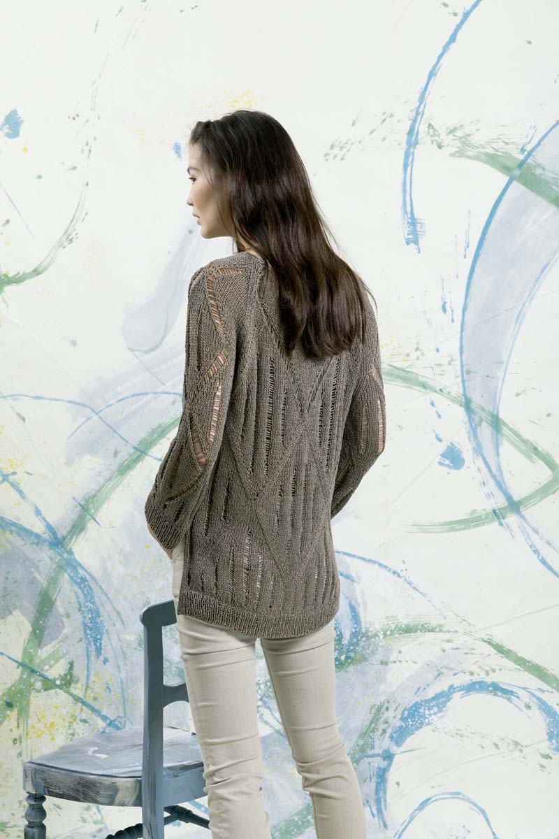 Artikelbild 1 des Artikels “Pullover mit Rautenmuster aus Lino “