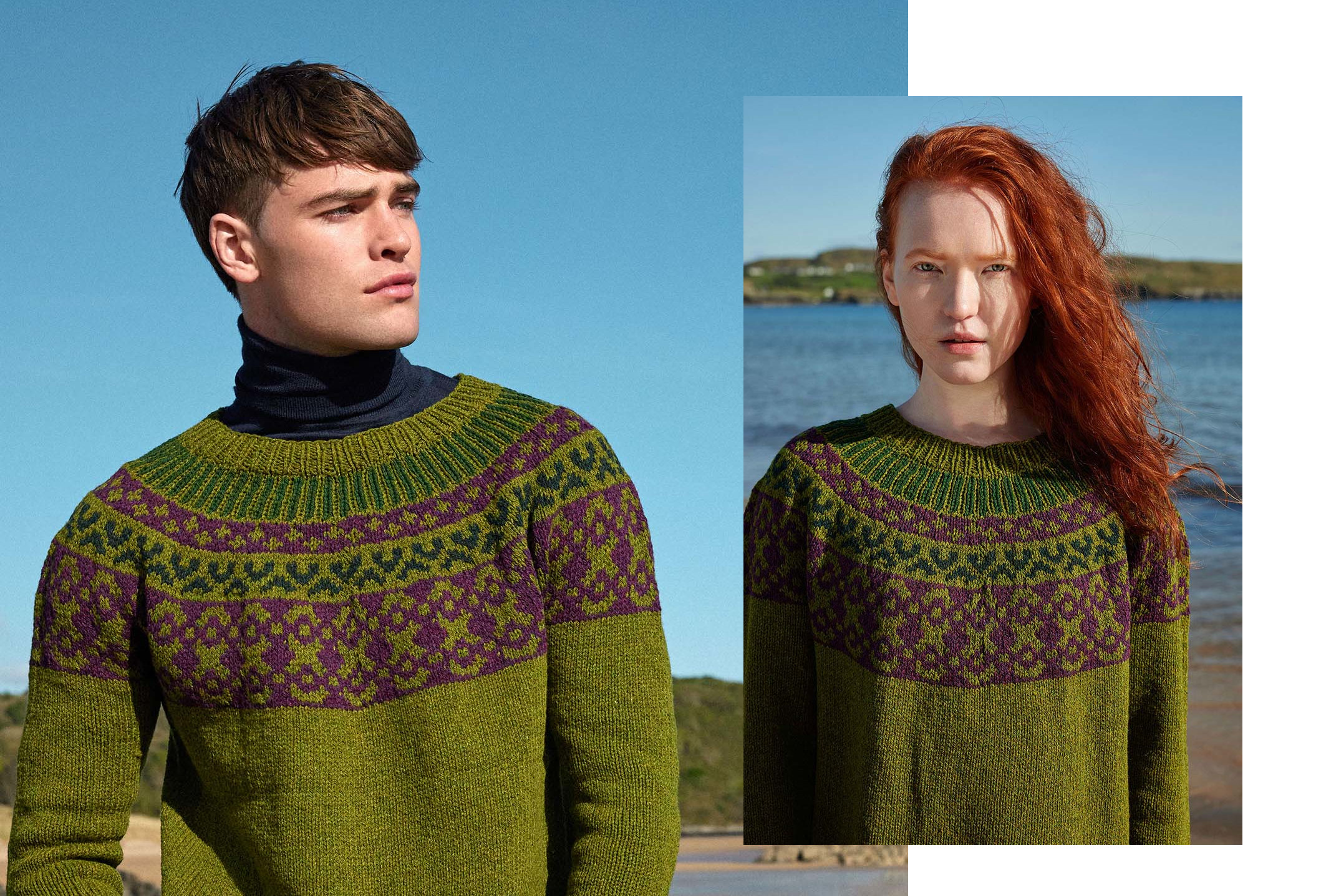 Artikelbild 1 des Artikels “Pullover Top Down Ronan aus Donegal Woolen Spun “