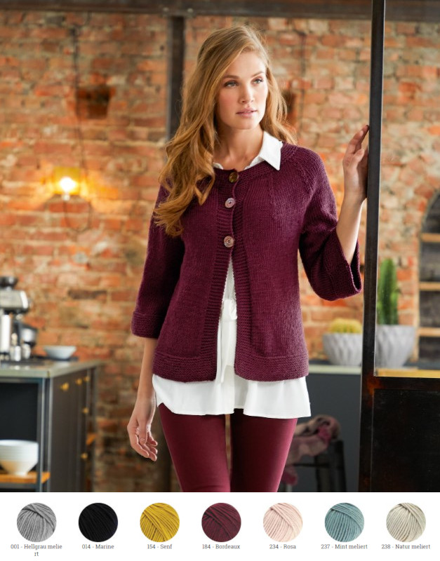 Artikelbild 1 des Artikels “Kurze Jacke mit Halbarm aus Bingo (Melange) “