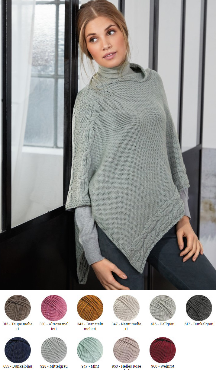 Artikelbild 1 des Artikels “Poncho aus Cool Wool Big (Melange) “