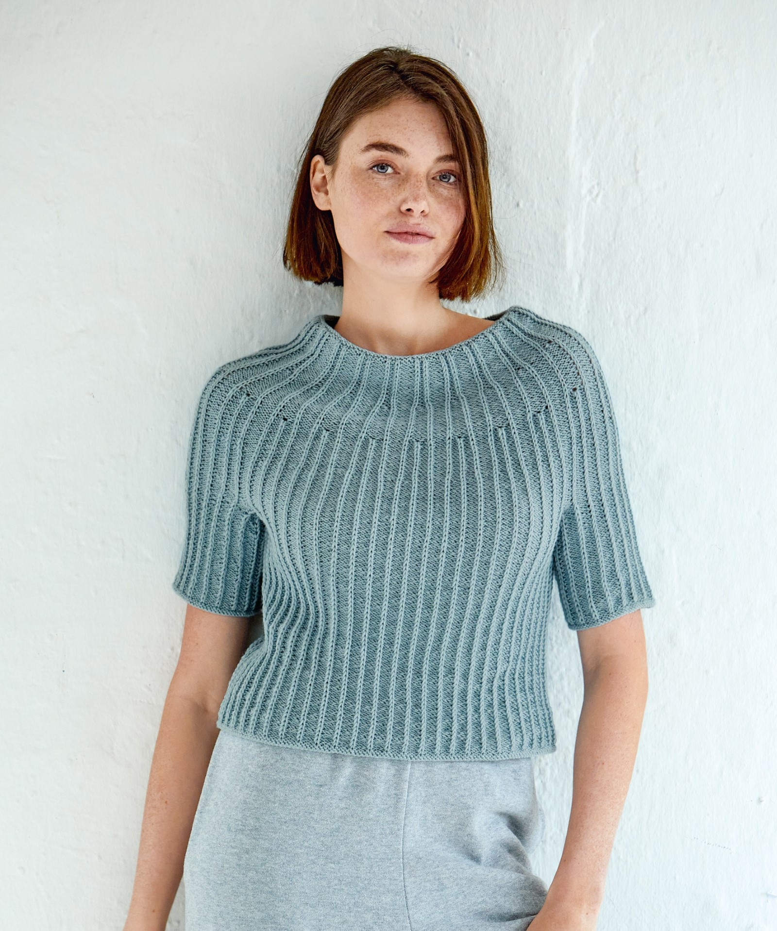 Artikelbild 1 des Artikels “Rundpassenpullover (kurzärmelig) aus Cool Wool Mélange (We Care) “