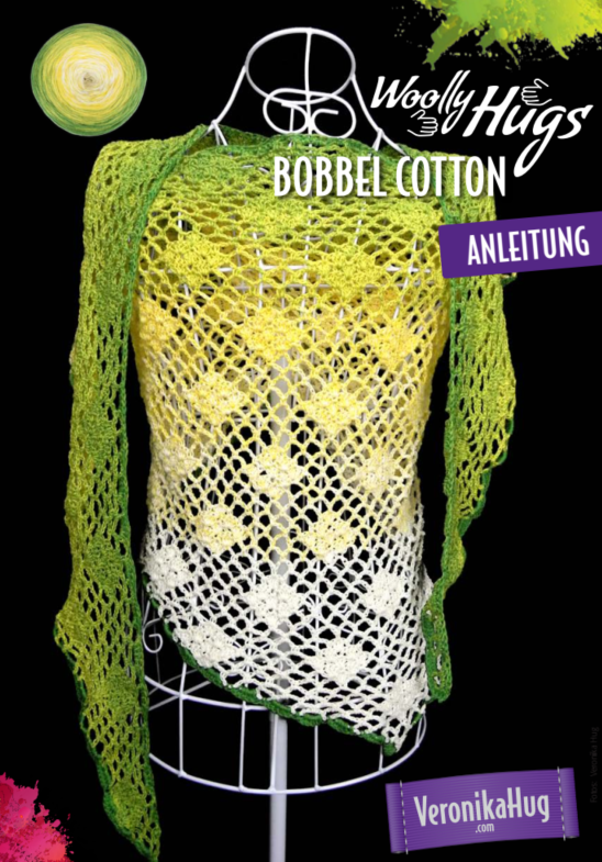 Artikelbild 1 des Artikels “Tuch Traumrauten aus Woolly Hugs Bobbel Cotton “