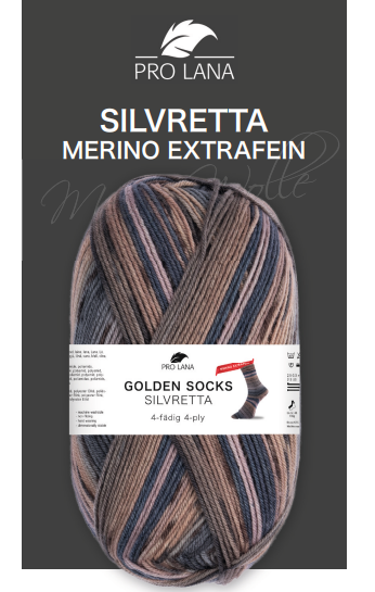 Artikelbild 1 des Artikels “Pro Lana Golden Socks 4-fach MERINO Silvretta “