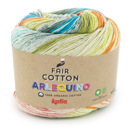 Artikelbild 1 des Artikels “Katia Fair Cotton Arlequino 200g “