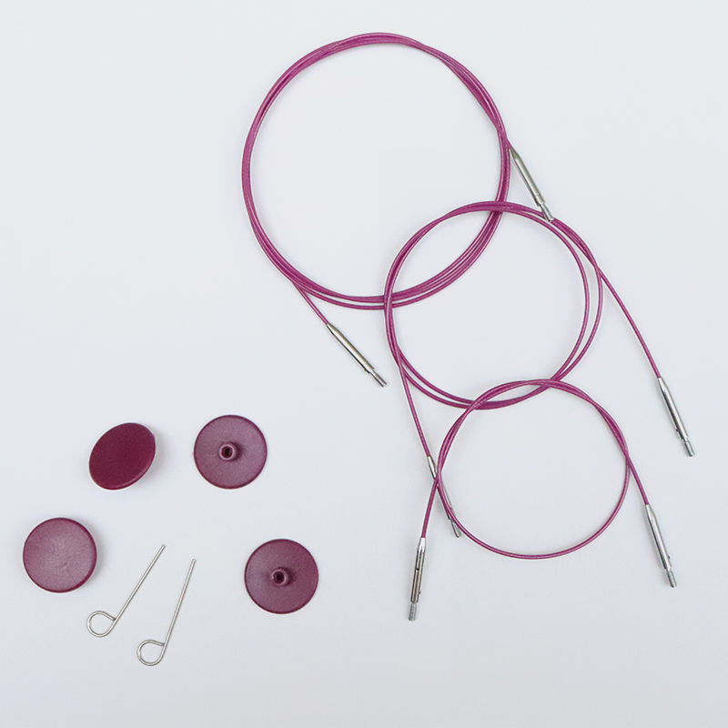 Artikelbild 1 des Artikels “Knit Pro Nadelseil Edelstahl Purple “
