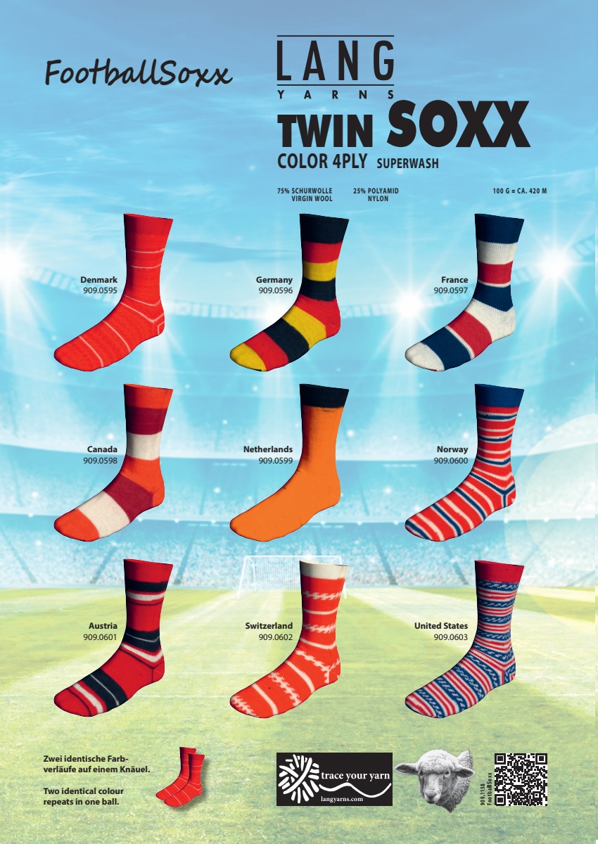 Artikelbild 1 des Artikels “Sortiment - Twin Soxx 100g 4-fädig FootballSoxx “