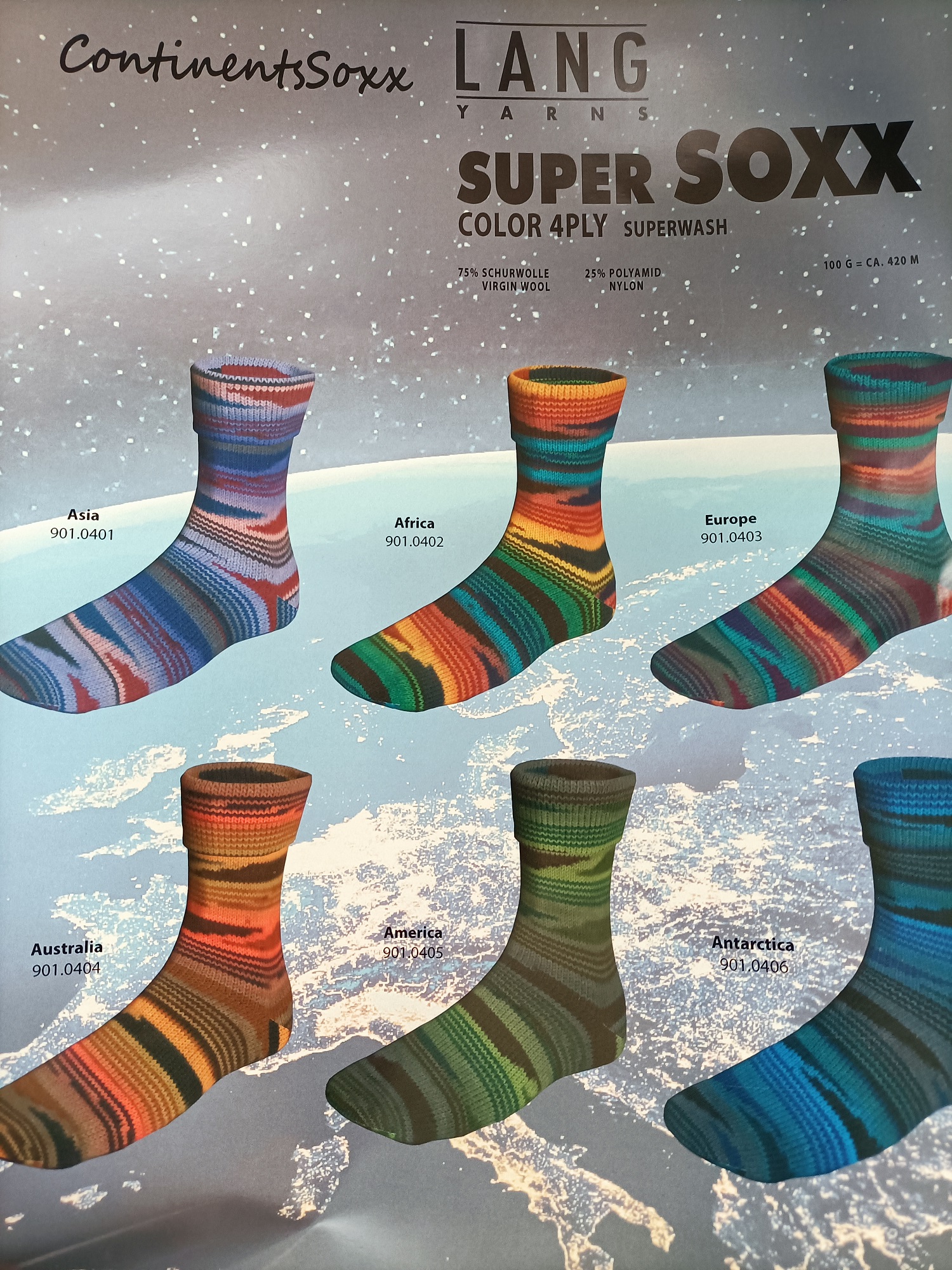 Artikelbild 1 des Artikels “Super Soxx 100g 4-fädig Continental “