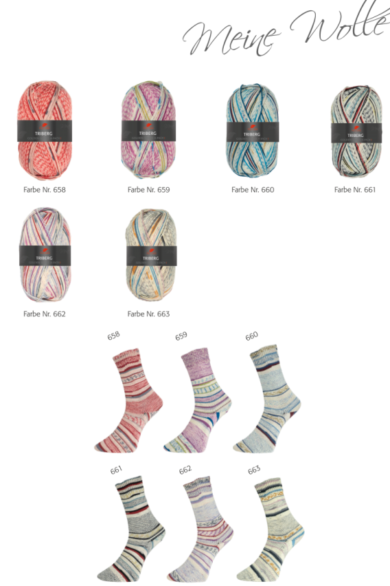 Artikelbild 1 des Artikels “Sortiment - 6x Pro Lana Golden Socks 4-fach Triberg “