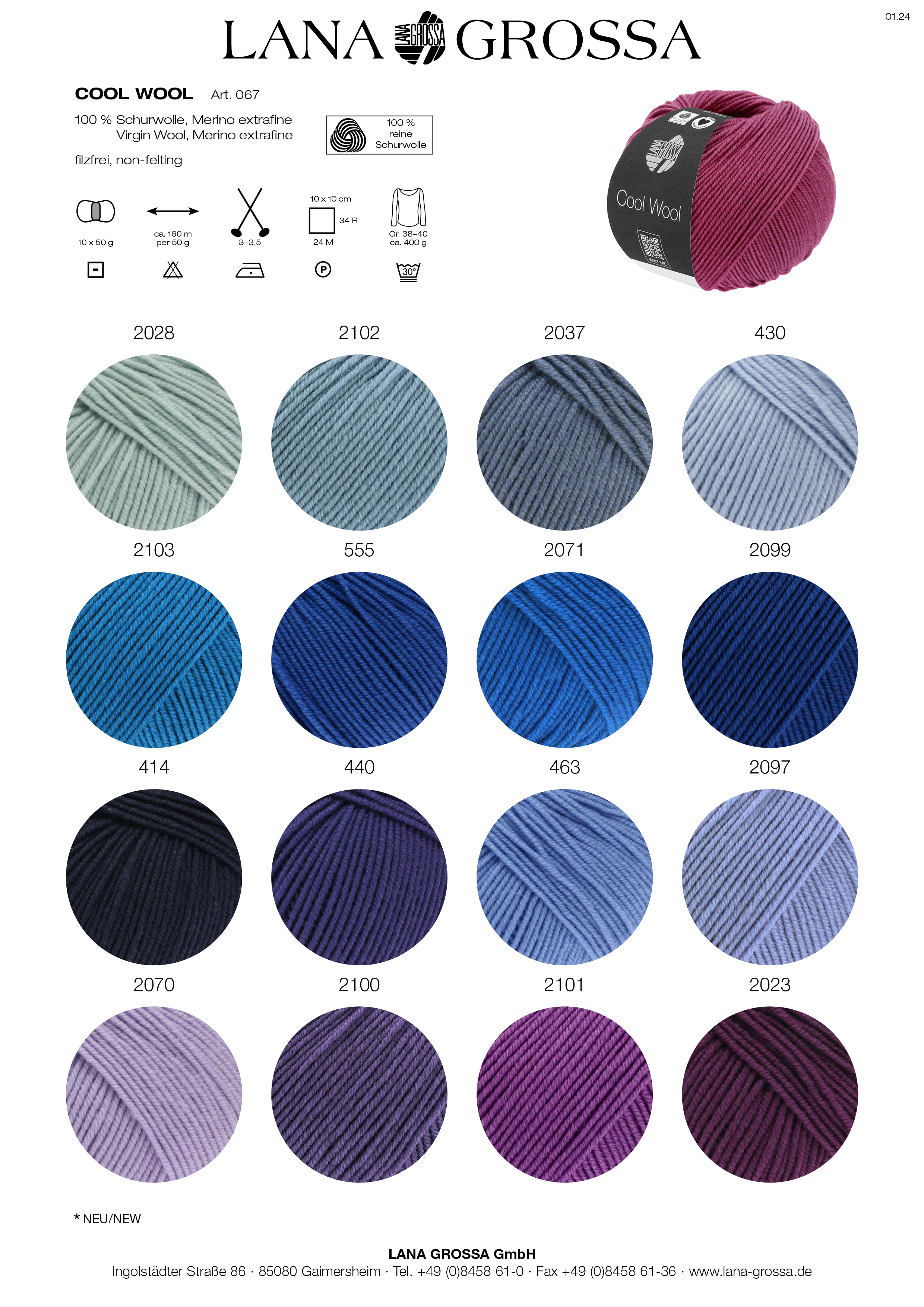 Artikelbild 11 des Artikels “Lana Grossa Cool Wool Uni/Mélange “