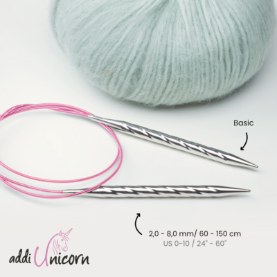 Artikelbild 2 des Artikels “ADDI Unicorn Rundstricknadel 60+80 “