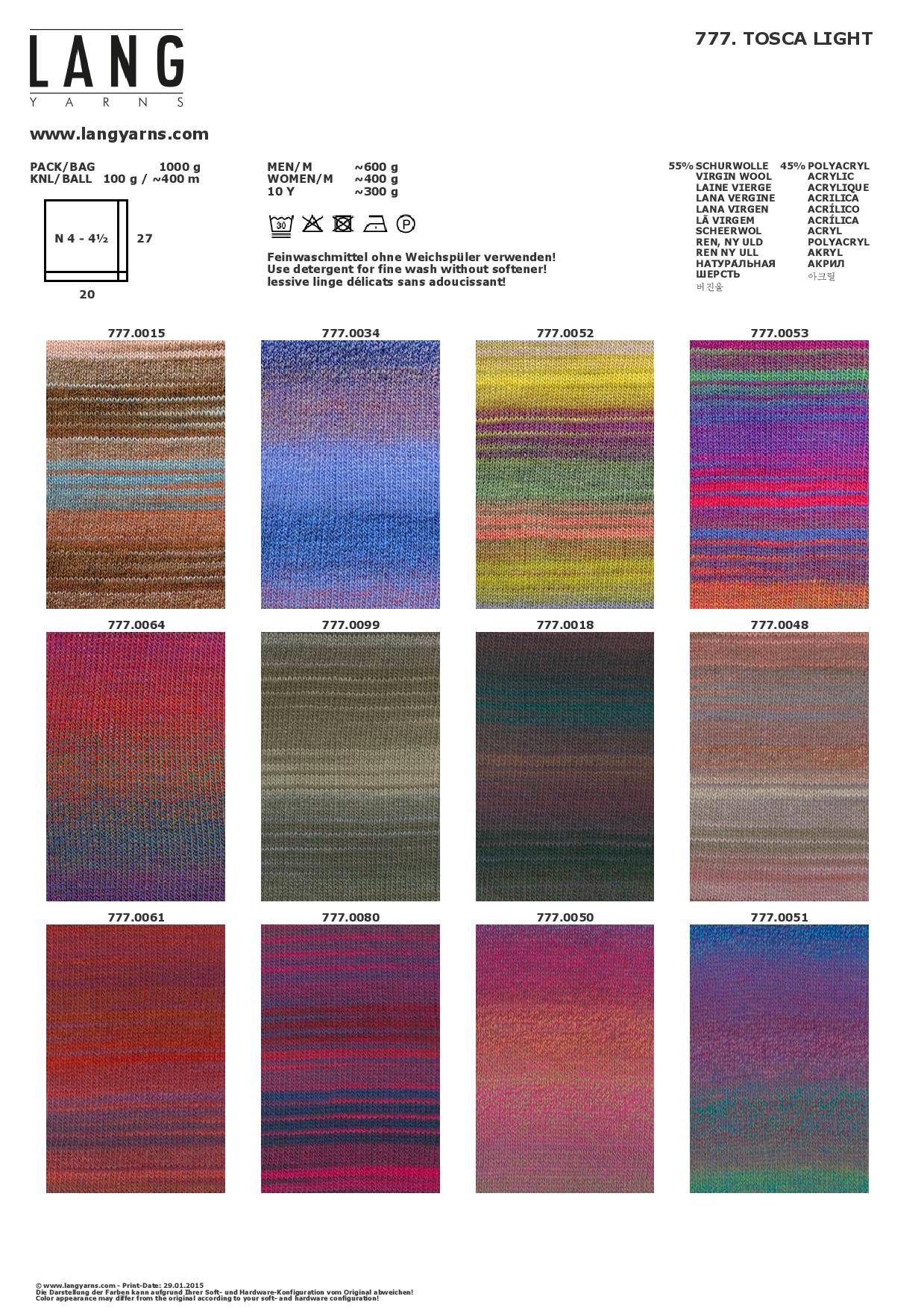 Artikelbild 2 des Artikels “Lang Yarns TOSCA LIGHT “