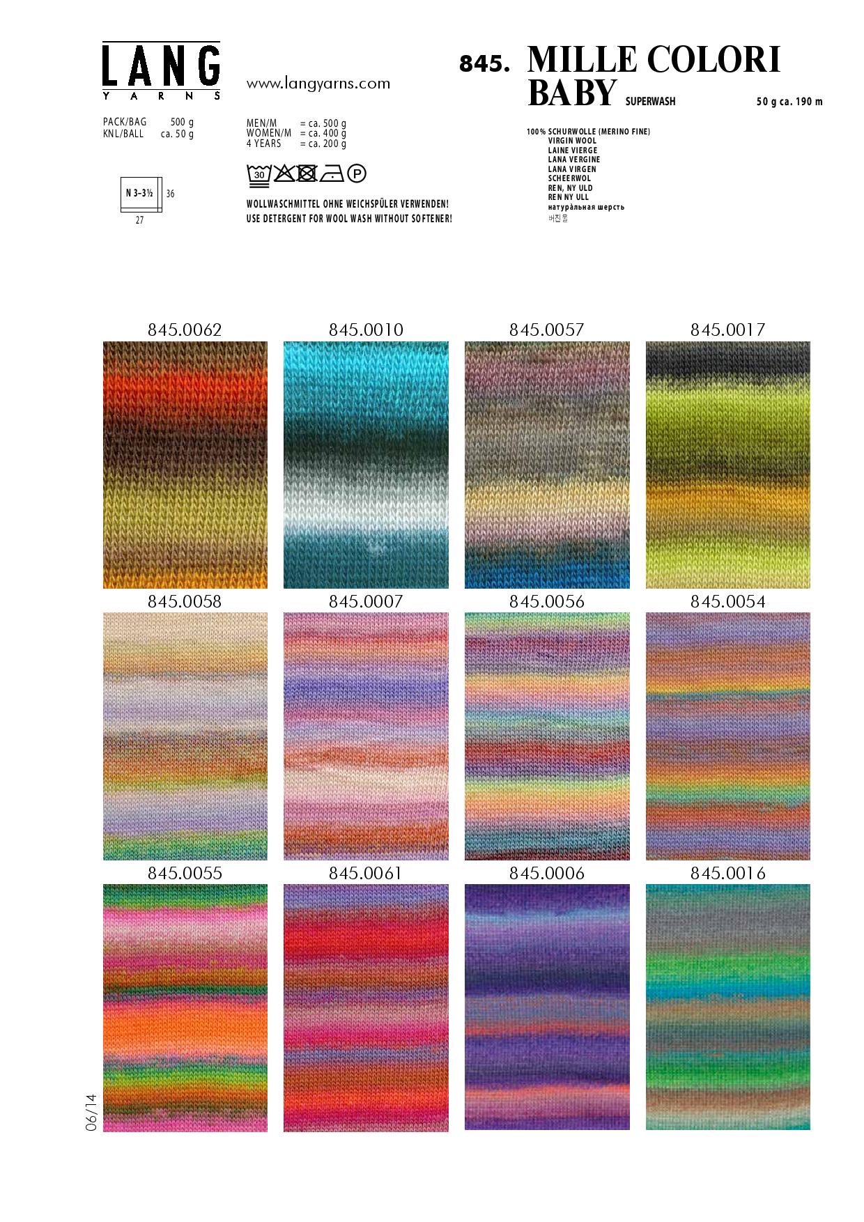 Artikelbild 2 des Artikels “Lang Yarns MILLE COLORI BABY “