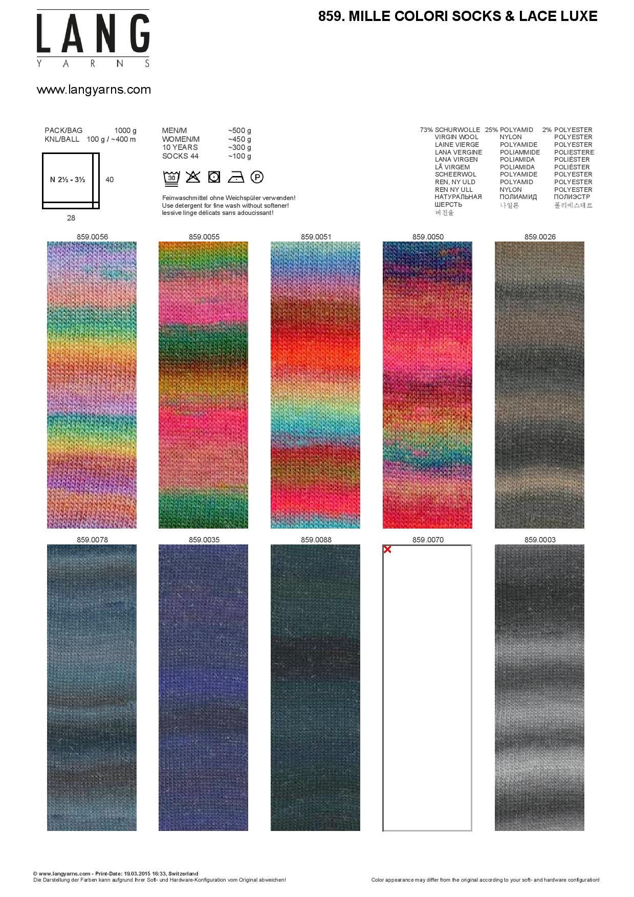 Artikelbild 2 des Artikels “Lang Yarns MILLE COLORI SOCKS AND LACE LUXE “