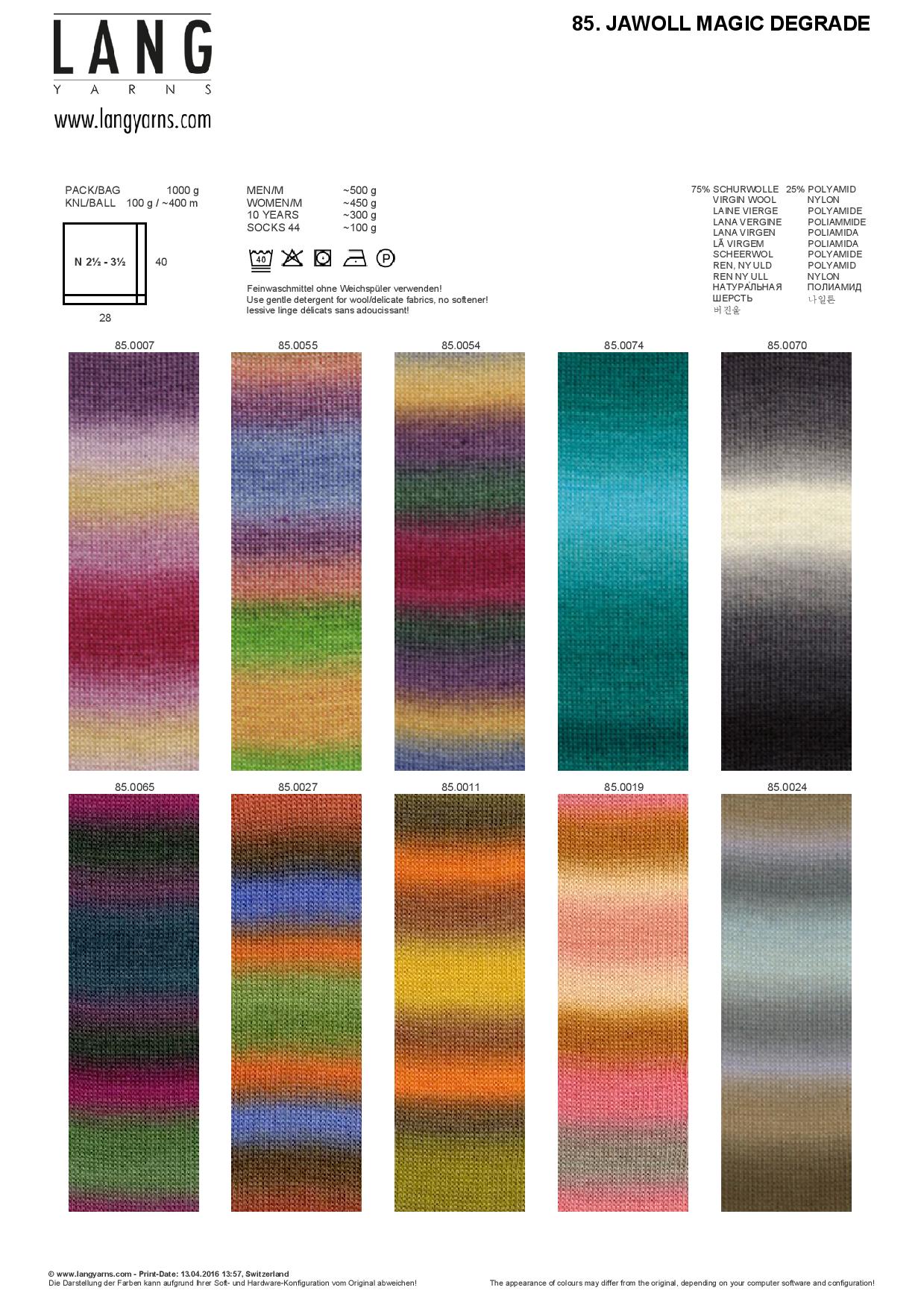 Artikelbild 2 des Artikels “Lang Yarns JAWOLL MAGIC DEGRADE “