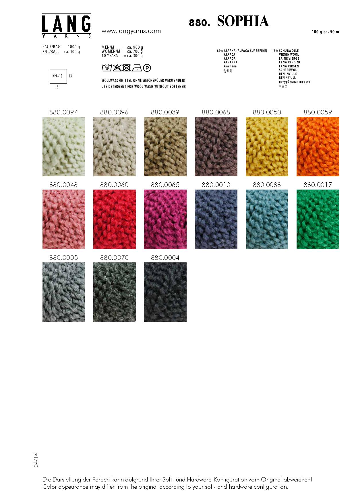 Artikelbild 2 des Artikels “Lang Yarns SOPHIA “