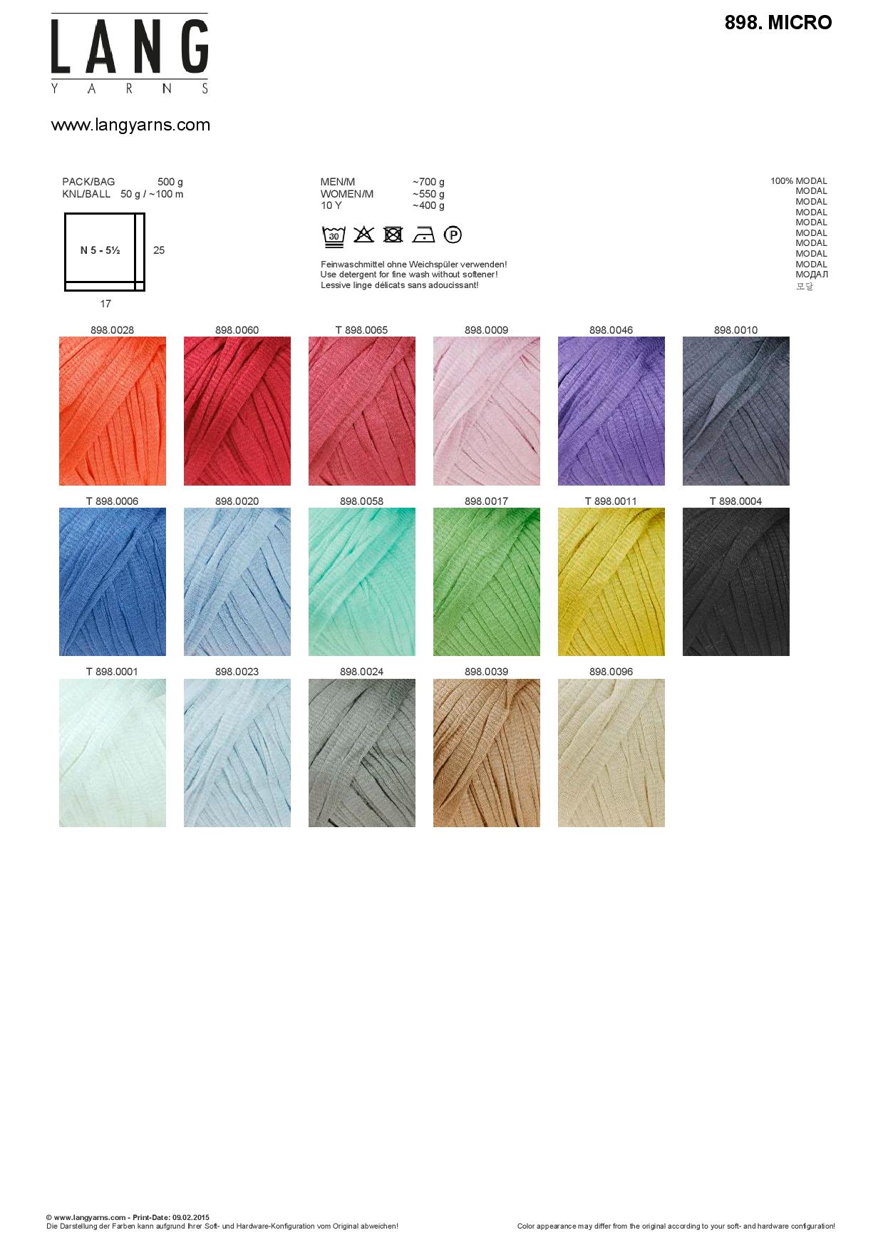 Artikelbild 2 des Artikels “Lang Yarns Micro “