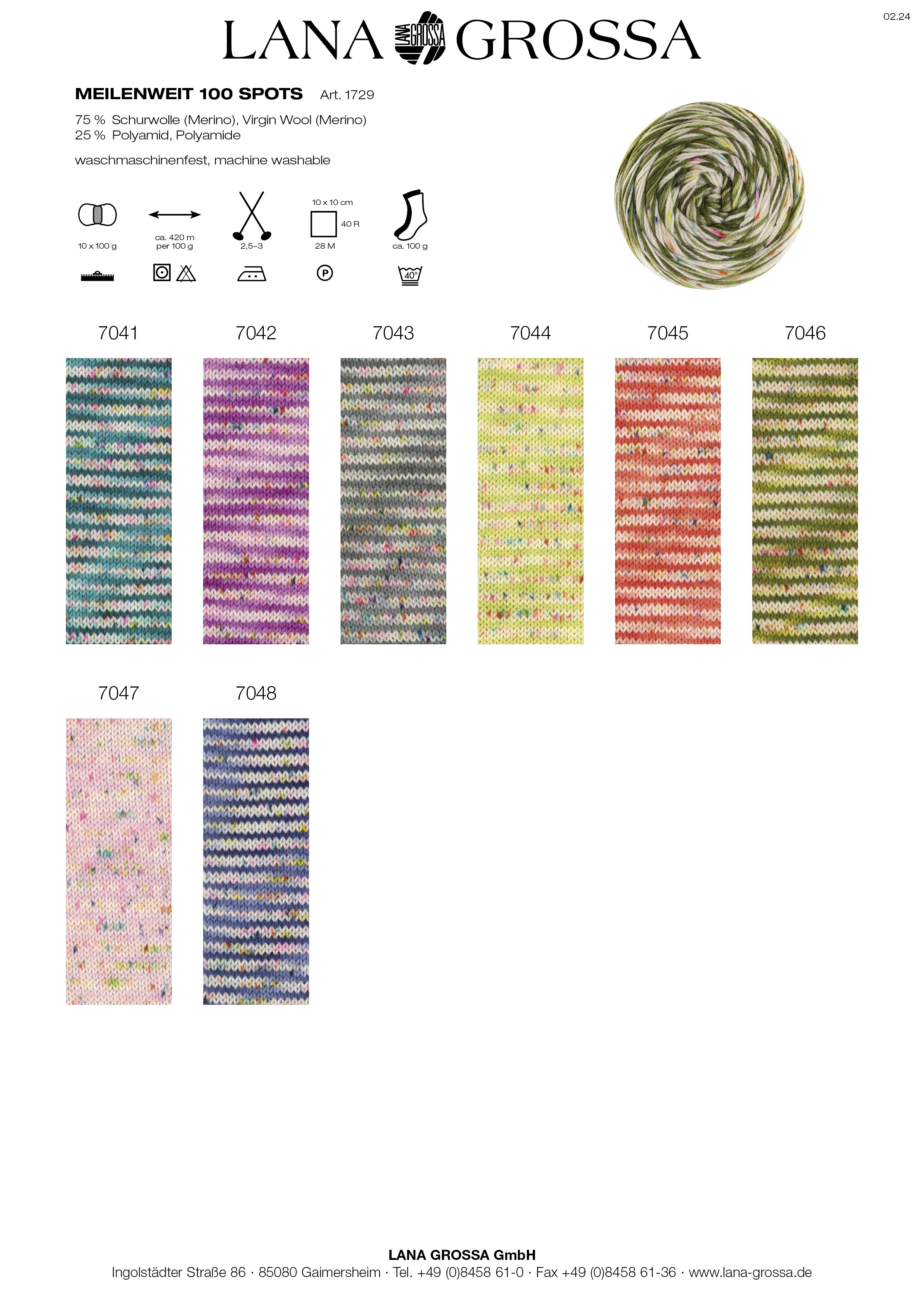 Artikelbild 2 des Artikels “MEILENWEIT 100g Merino Spots “