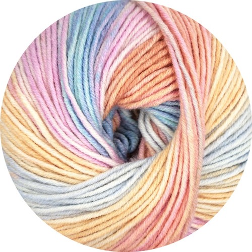 Artikelbild 2 des Artikels “Rippenjacke aus Linie 110 Timona Design Color 339 - blau/grün/apricot/rosa pastell | 110/116 (400g)“