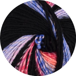 Artikelbild 2 des Artikels “Raglanpullover und Mütze aus Linie 359 Fano 87 - Schwarz/Pink/Blau | 104/110 (300g)“
