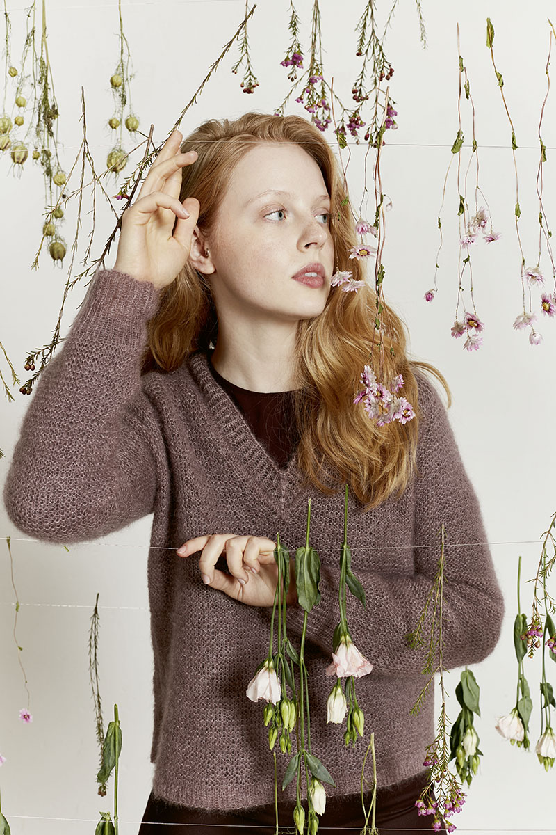 Artikelbild 2 des Artikels “Pullover mit V-Ausschnitt aus Mohair Luxe “