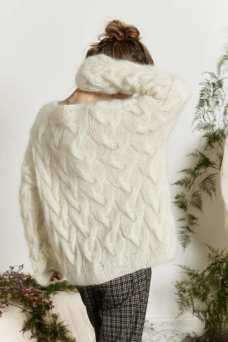 Artikelbild 2 des Artikels “Pullover im Zopfmuster aus Mohair Luxe “