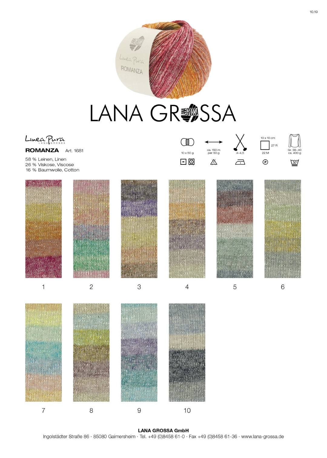 Artikelbild 2 des Artikels “Lana Grossa Romanza (Linea Pura) “
