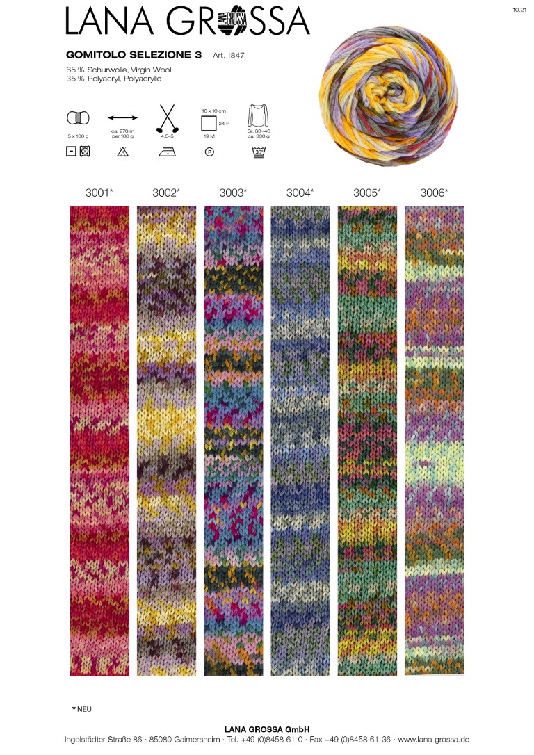 Artikelbild 2 des Artikels “Lana Grossa Gomitolo Selezione 3 “