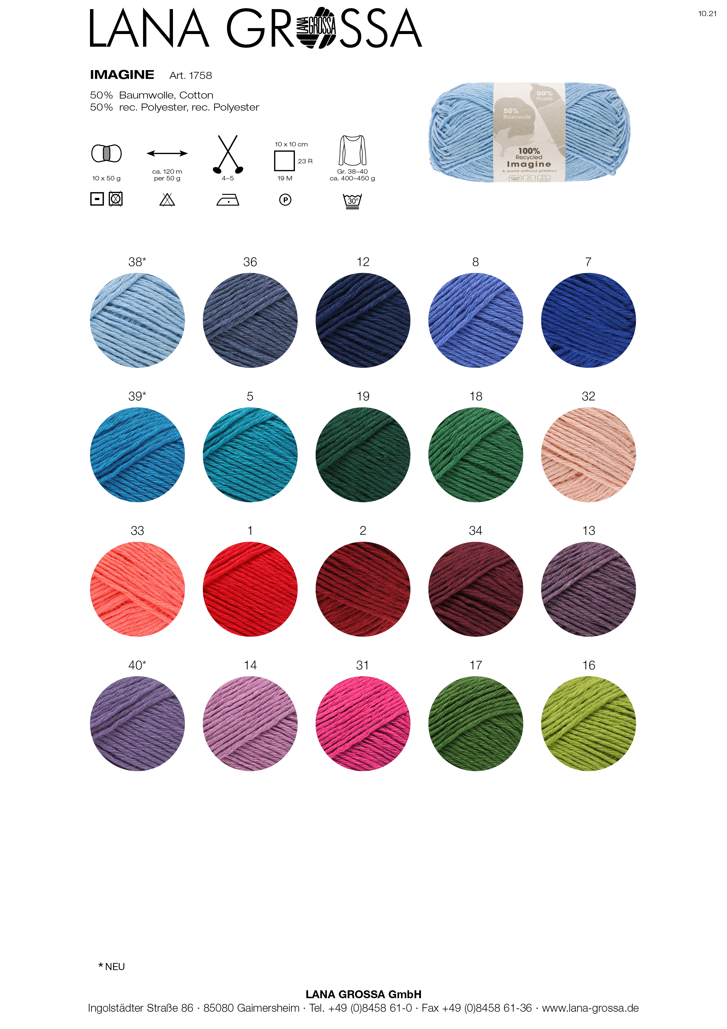 Artikelbild 2 des Artikels “Lana Grossa IMAGINE - 100% recycled “