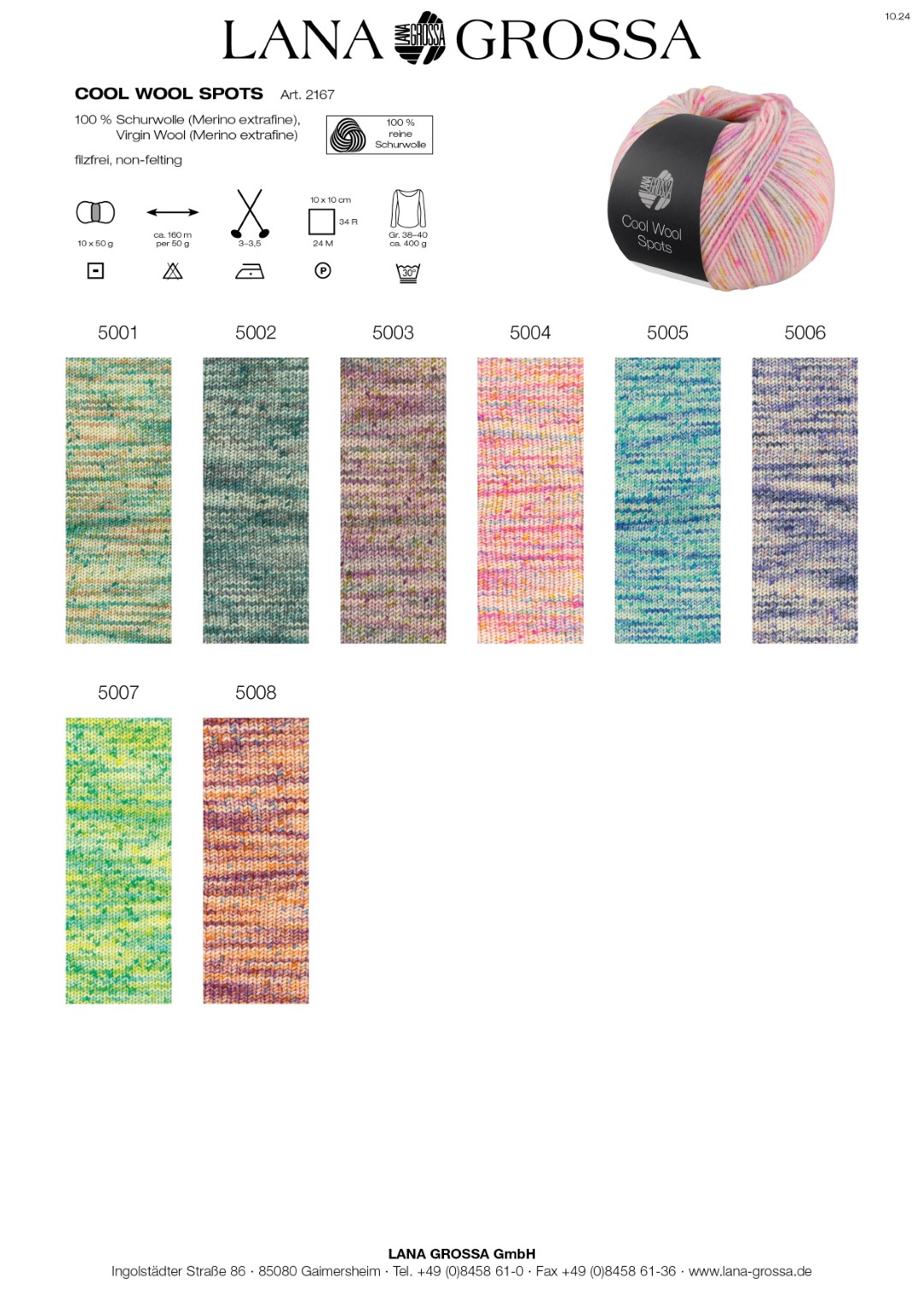 Artikelbild 2 des Artikels “Lana Grossa Cool Wool Spots “