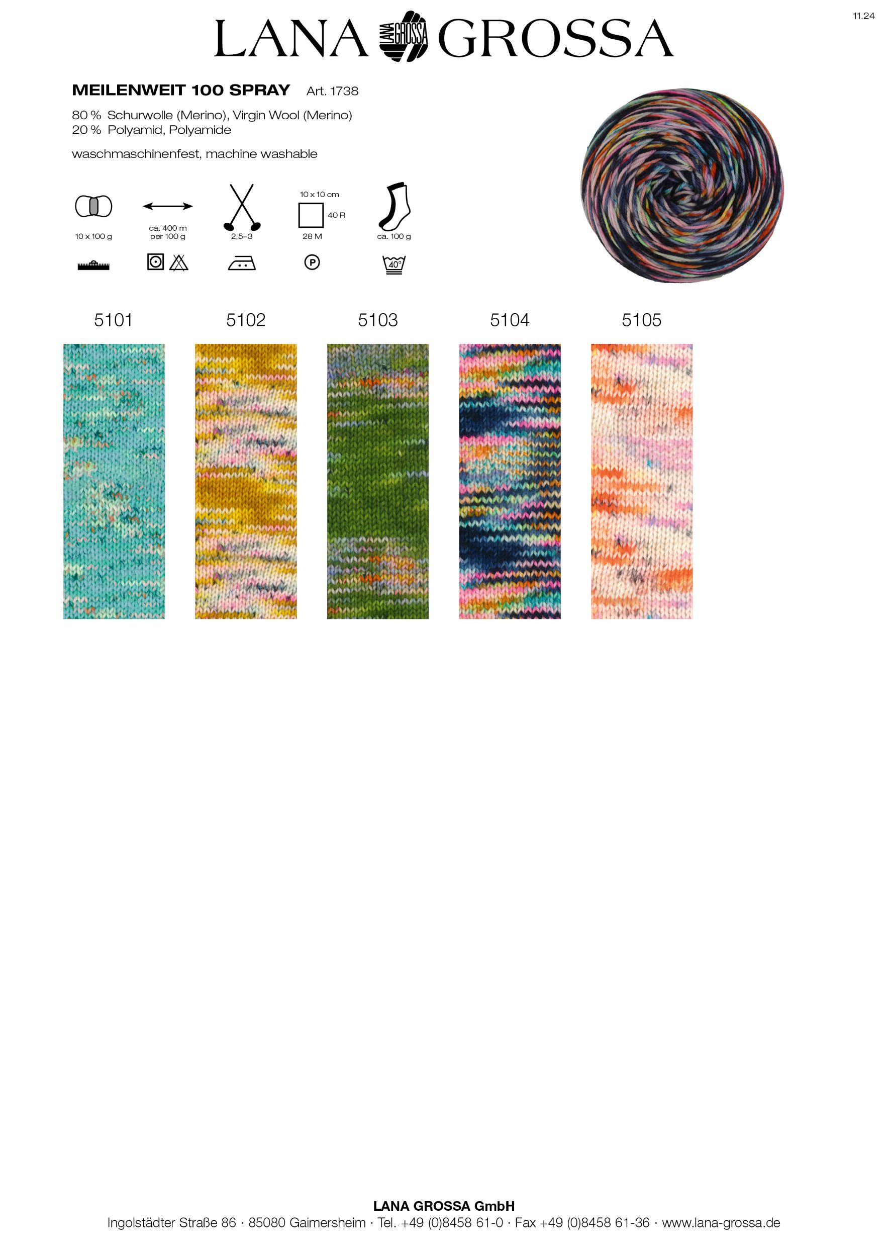 Artikelbild 2 des Artikels “MEILENWEIT 100g Merino Spray “