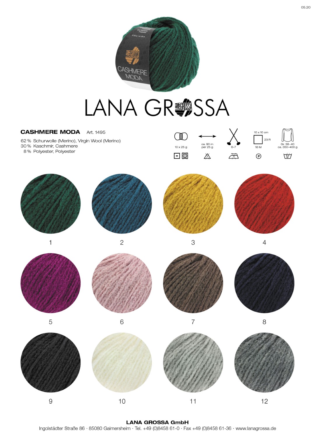Artikelbild 2 des Artikels “Lana Grossa Cashmere Moda “